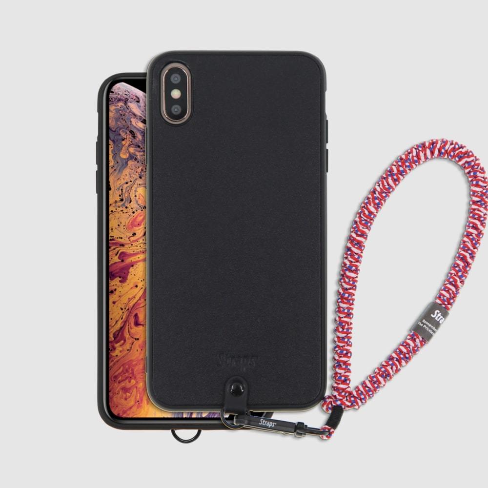 iPhone XS MAX Leather Slim Strap Case