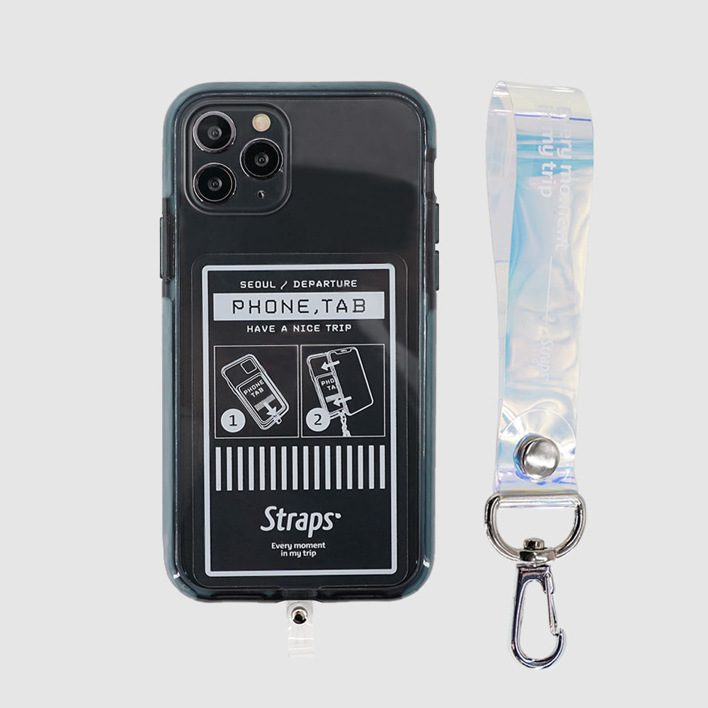 Phone Tab Clear iPhone 11 Series PVC Strap Case